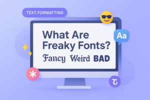 Freaky font